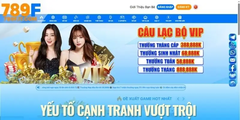 Yếu tố giúp 789F trụ vững trên thị trường cá cược