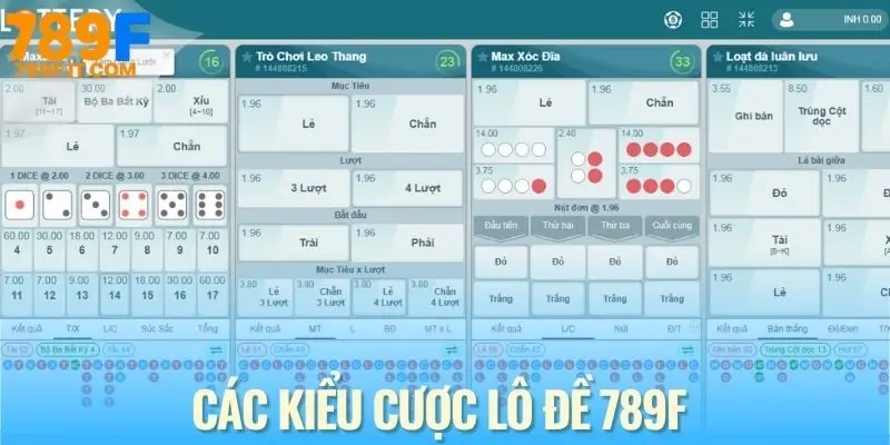 Các loại hình chơi lô đề chính thức