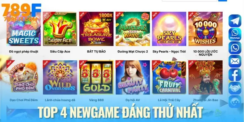 Top trò chơi hot nhất tại sảnh nổ hũ 789F